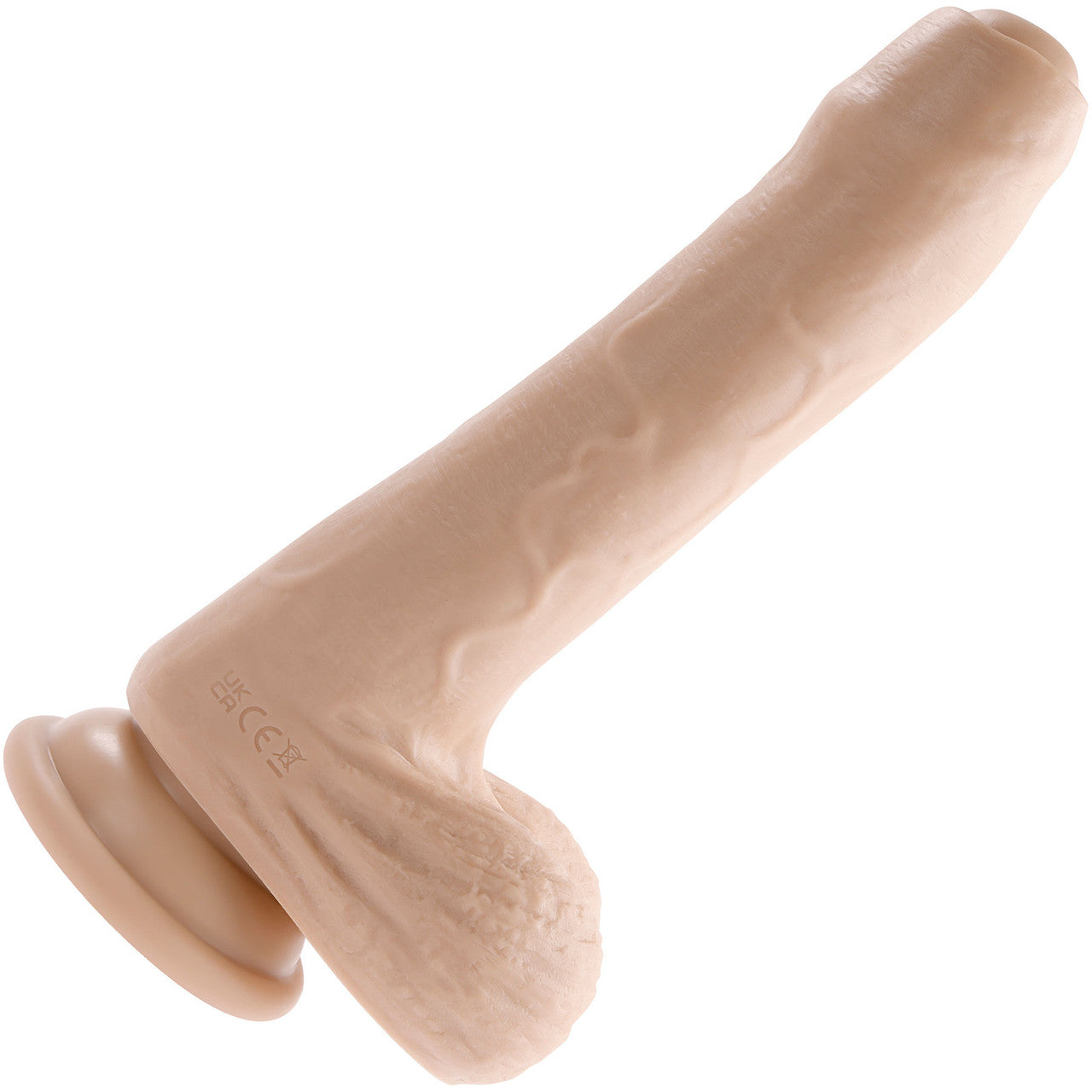 Peek A Boo Uncut Vibrating Rechargeable Silicone Suction Cup Dildo By Evolved Novelties - Vanilla