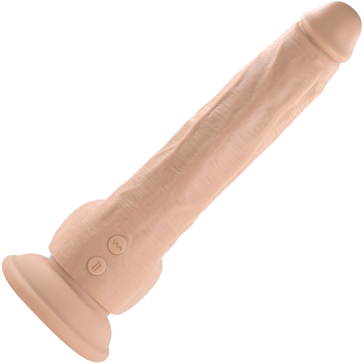 Thrust In Me Rechargeable Silicone Thrusting Vibrating Realistic Dong With Remote By Evolved Novelties - Vanilla