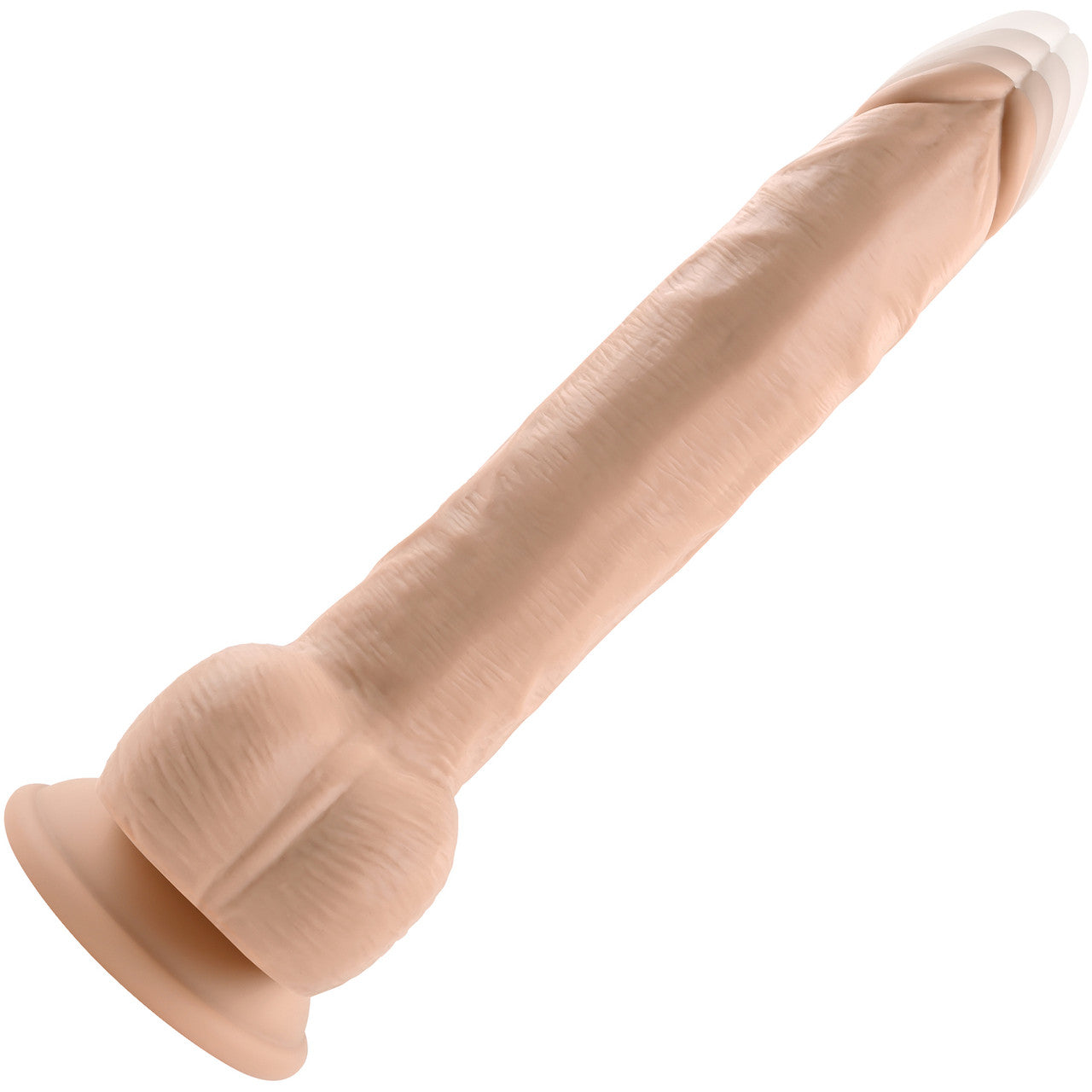 Thrust In Me Rechargeable Silicone Thrusting Vibrating Realistic Dong With Remote By Evolved Novelties - Vanilla