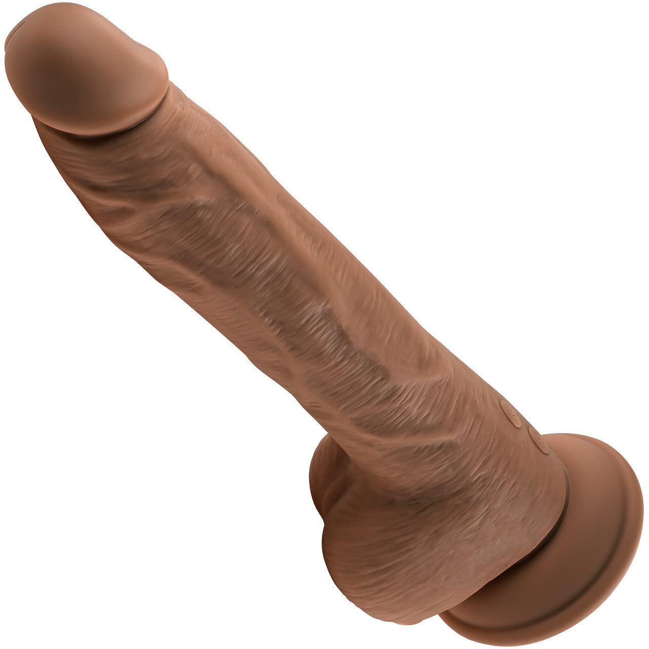 Thrust In Me Rechargeable Silicone Thrusting Vibrating Realistic Dong With Remote By Evolved Novelties - Caramel