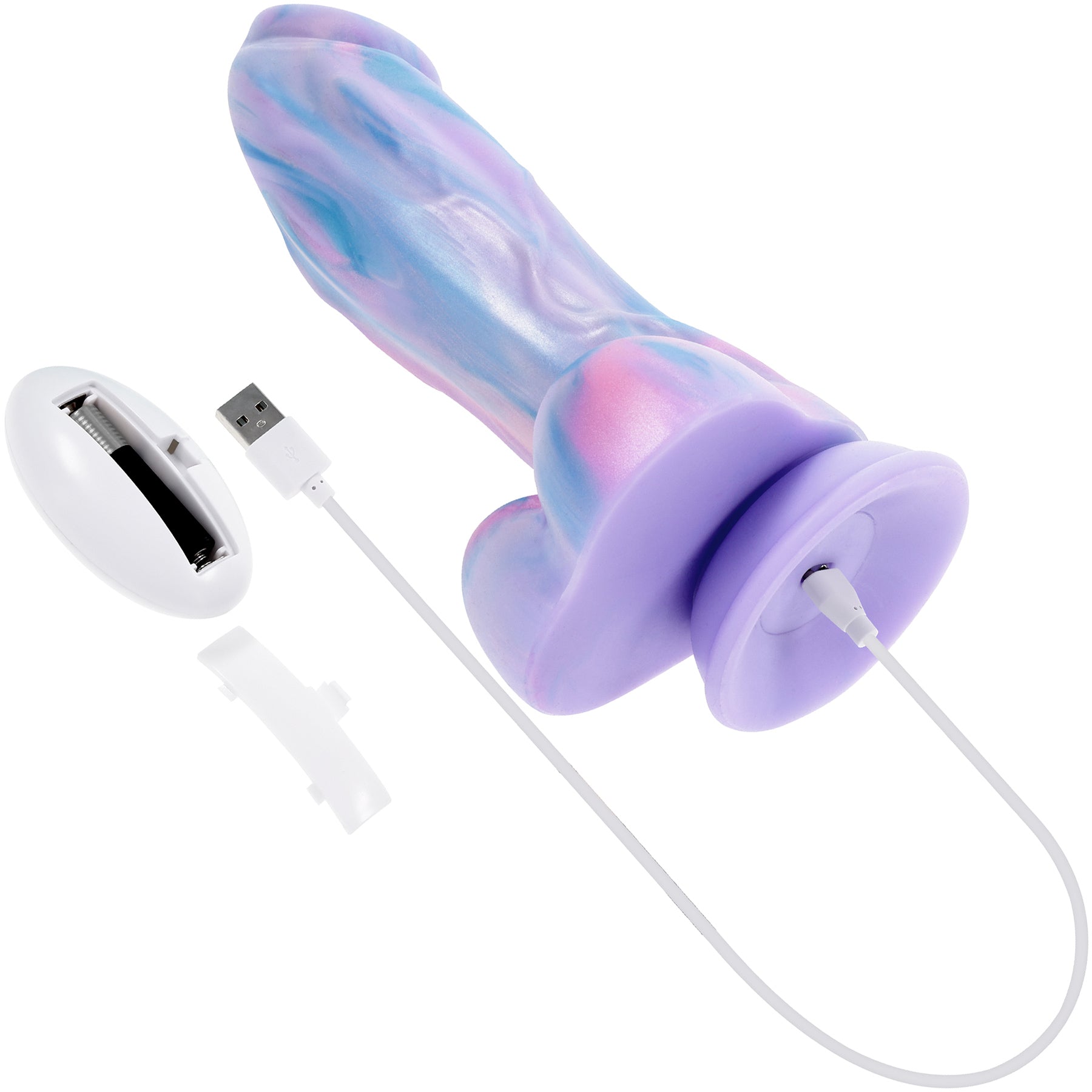 Mythical Rechargeable Silicone Vibrating Dildo With Remote By Evolved Novelties