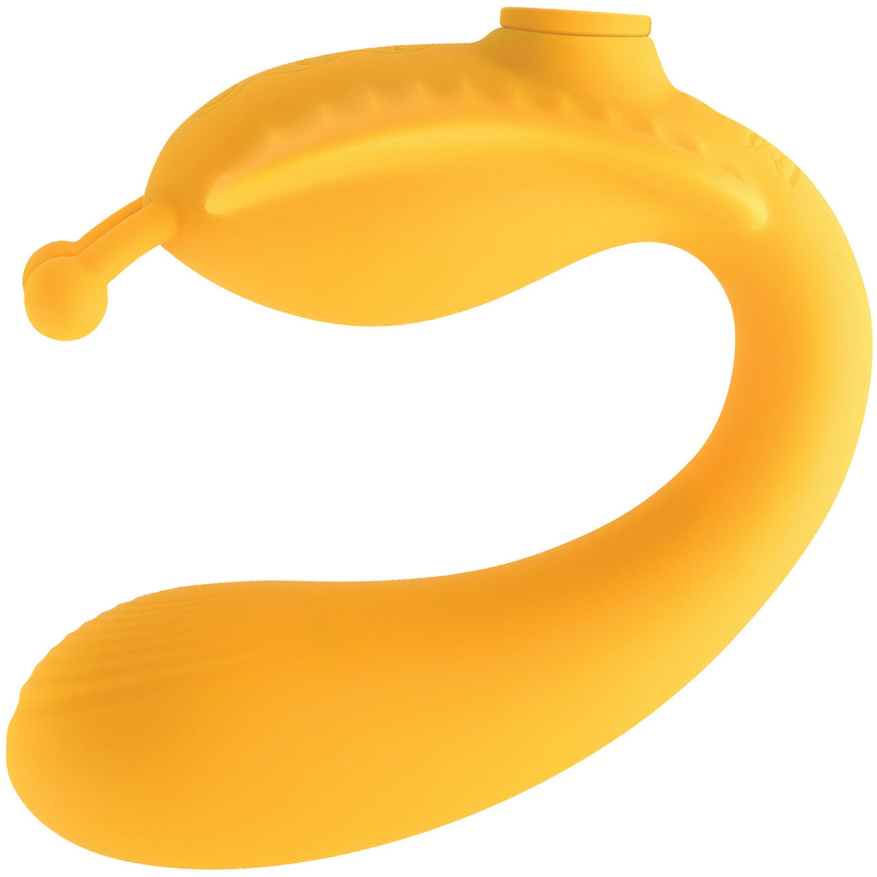 The Monarch Rechargeable Silicone Strapless Strap-On Vibrator With Removable Shaft By Evolved Novelties - Yellow