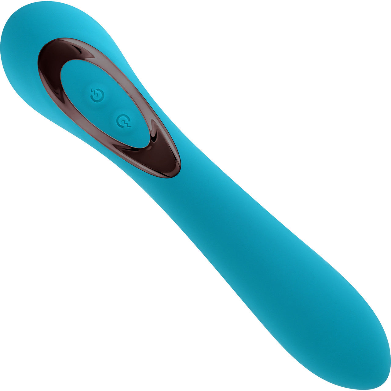 Heads Or Tails Silicone Rechargeable Waterproof Dual Stimulation Vibrator By Evolved Novelties - Teal