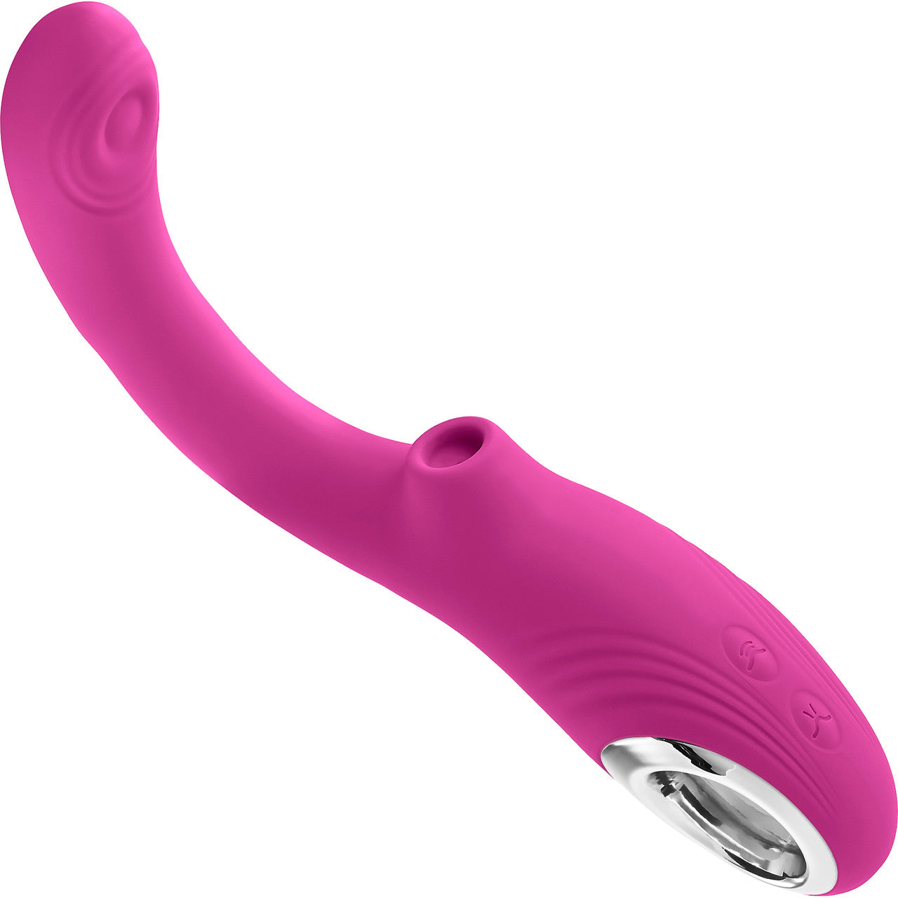 Strike A Pose Rechargeable Silicone Dual Stimulation G-Spot & Clitoral Vibrator With Suction By Evolved Novelties