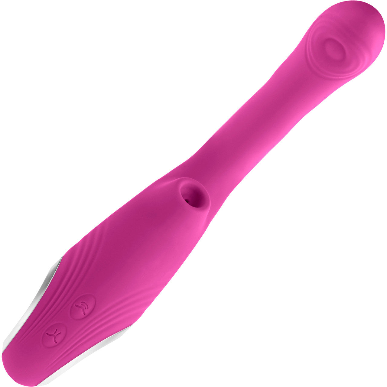 Strike A Pose Rechargeable Silicone Dual Stimulation G-Spot & Clitoral Vibrator With Suction By Evolved Novelties