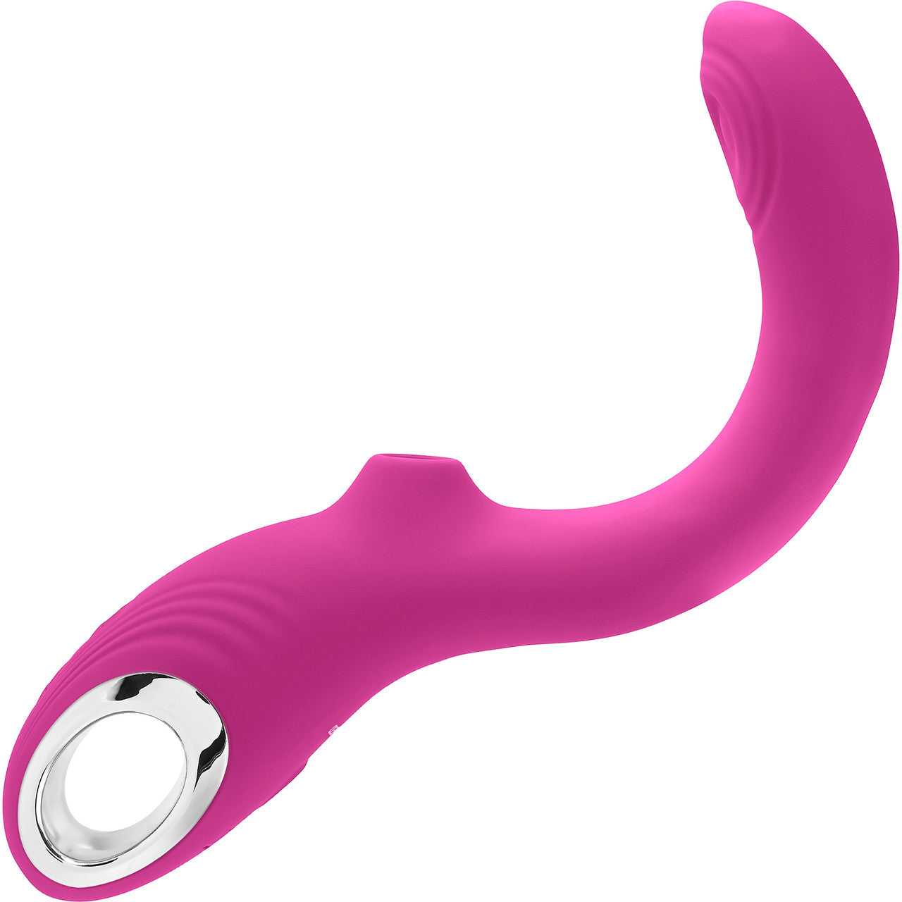 Strike A Pose Rechargeable Silicone Dual Stimulation G-Spot & Clitoral Vibrator With Suction By Evolved Novelties