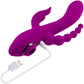 Fourgasm Quadruple Stimulation Rechargeable Silicone Vibrator By Evolved Novelties