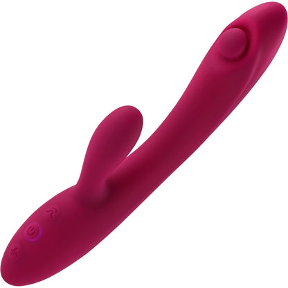 Jammin' G Rechargeable Waterproof Silicone Dual Stimulating Vibrator By Evolved Novelties