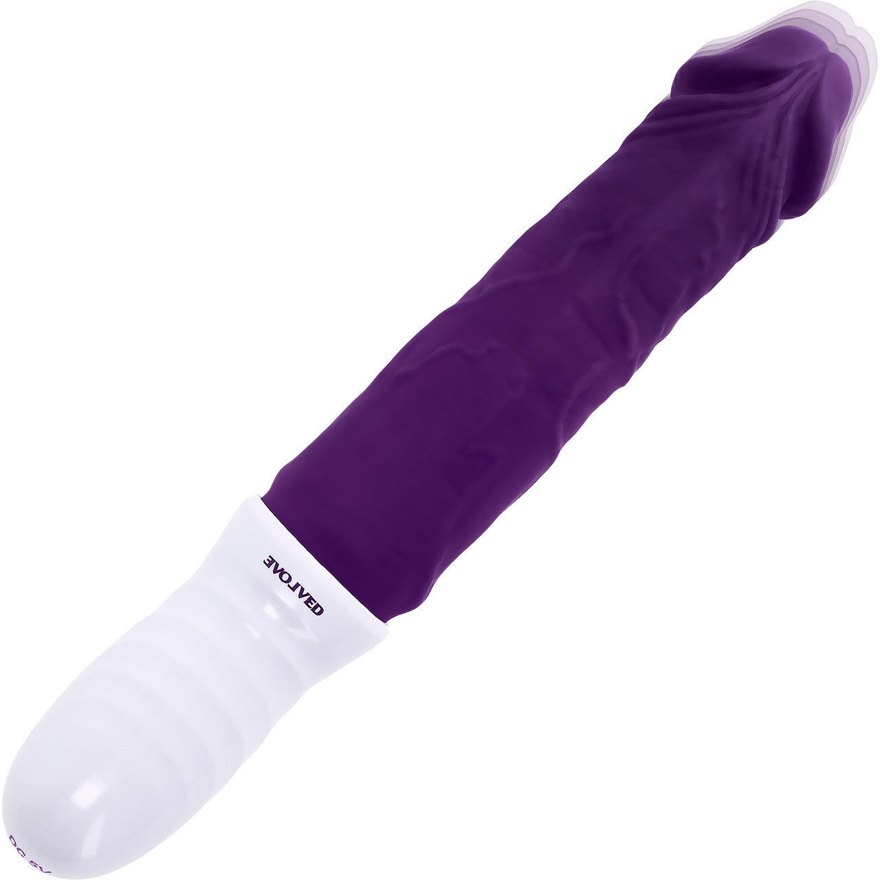 Plum Thrust Rechargeable Waterproof Thrusting & Vibrating Silicone Dildo By Evolved Novelties