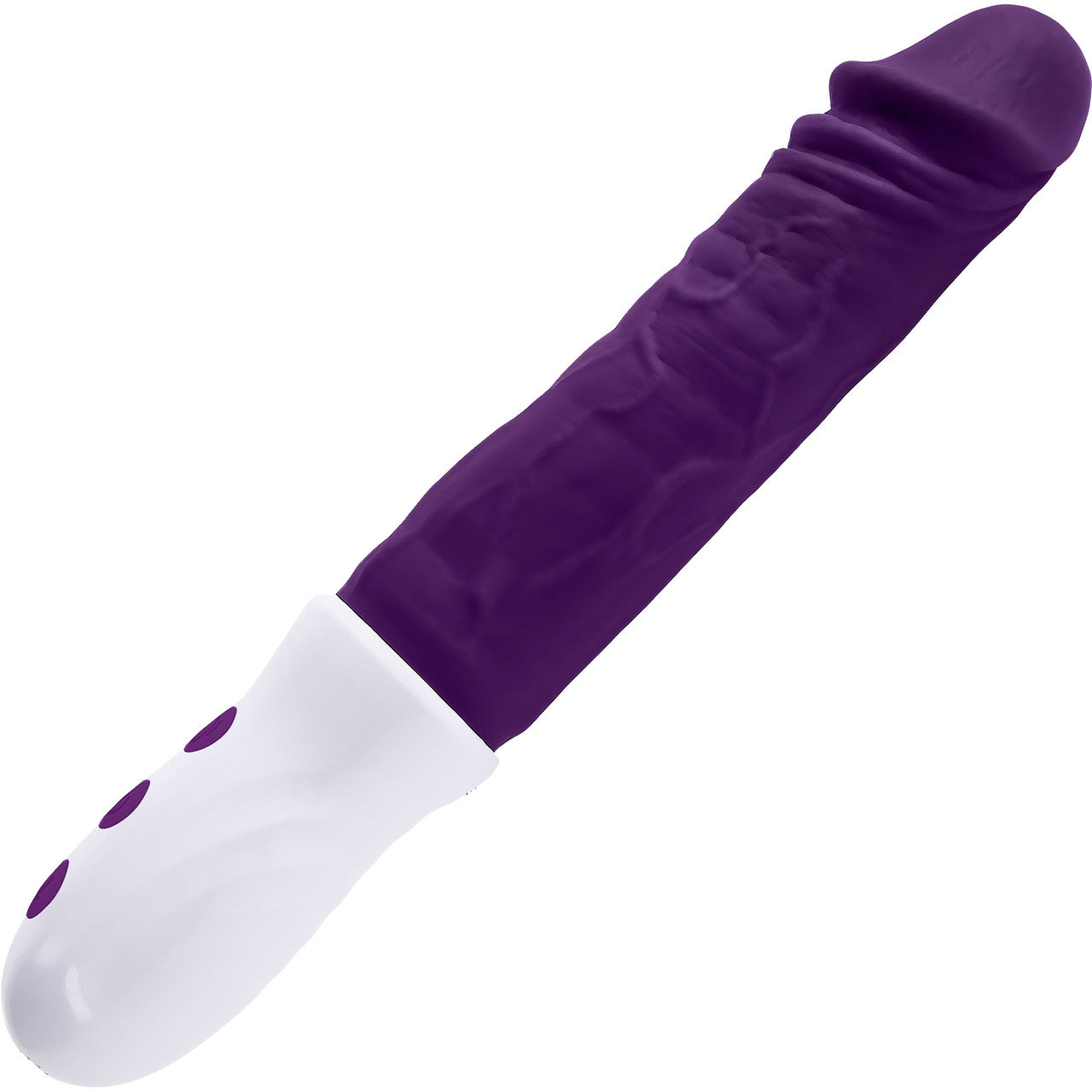 Plum Thrust Rechargeable Waterproof Thrusting & Vibrating Silicone Dildo By Evolved Novelties