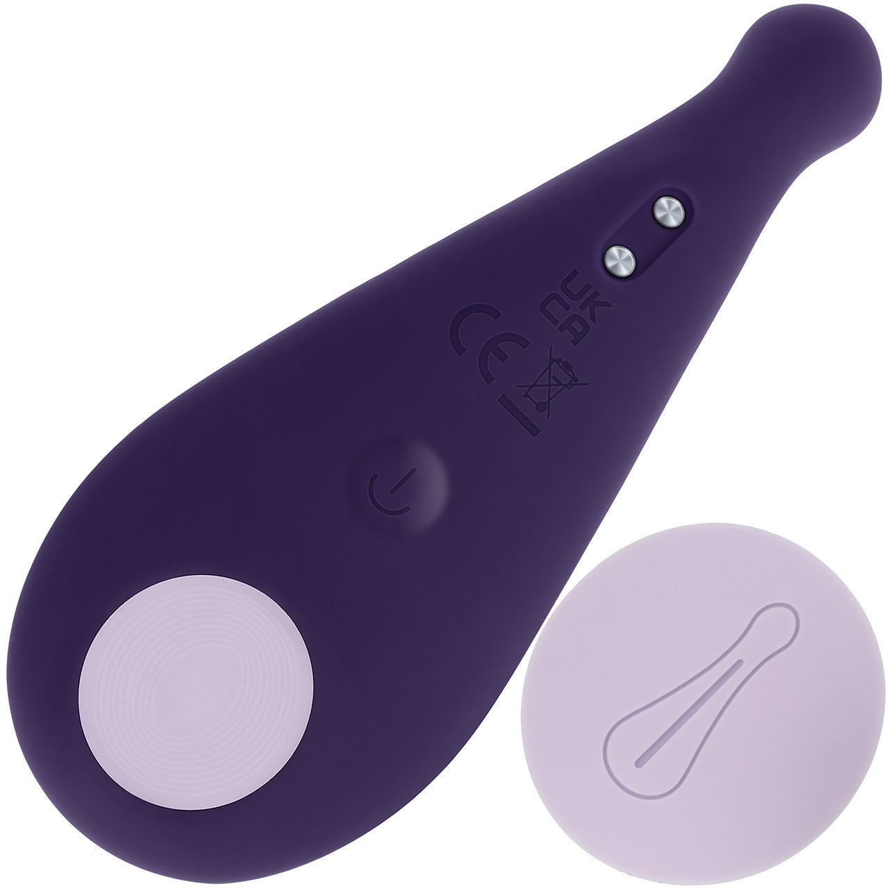 Panty Party Rechargeable Silicone Magnetic Panty Vibrator With Remote By Evolved Novelties - Purple