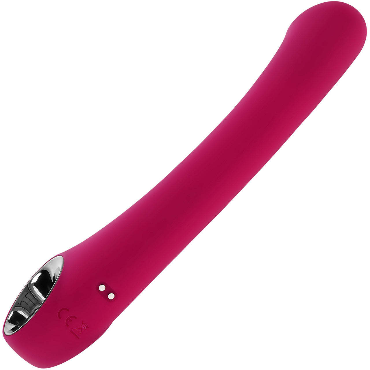 Pleasure Curve Rechargeable Waterproof Silicone G-Spot Vibrator With Ring Handle By Evolved Novelties