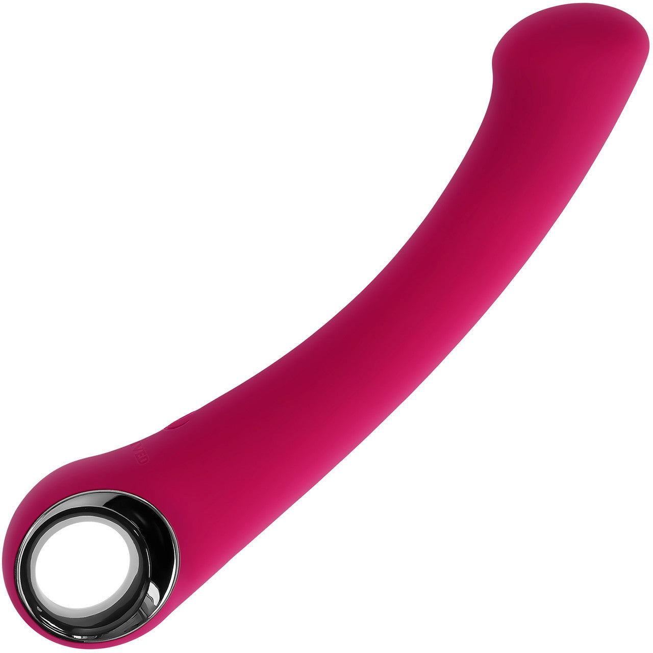 Pleasure Curve Rechargeable Waterproof Silicone G-Spot Vibrator With Ring Handle By Evolved Novelties