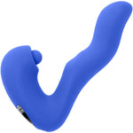 Tappity Tap Rechargeable Waterproof Silicone Dual Stimulation Vibrator By Evolved Novelties