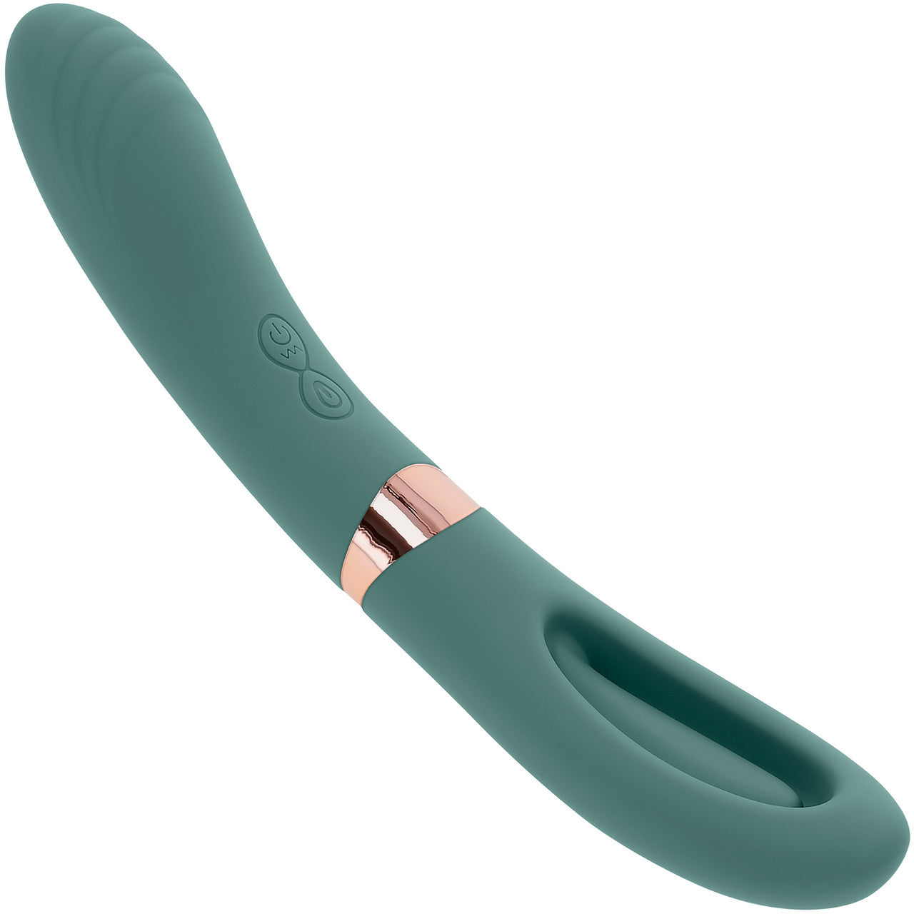 Chick Flick Waterproof Silicone Dual Ended Flickering Tongue G-Spot Vibrator By Evolved Novelties - Green