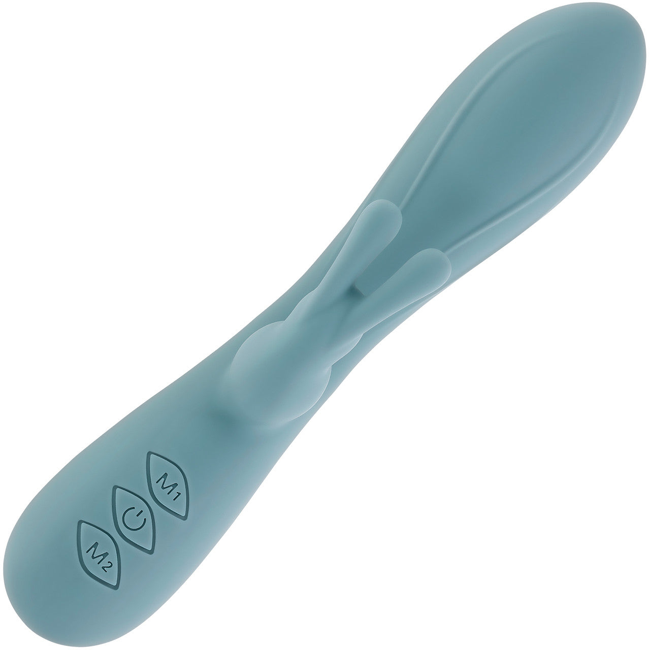 Boss Bunny Rechargeable Waterproof Silicone Rabbit Vibrator By Evolved Novelties - Blue