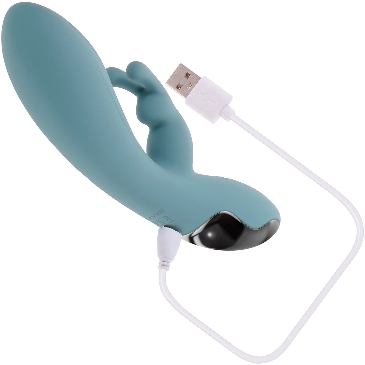 Boss Bunny Rechargeable Waterproof Silicone Rabbit Vibrator By Evolved Novelties - Blue