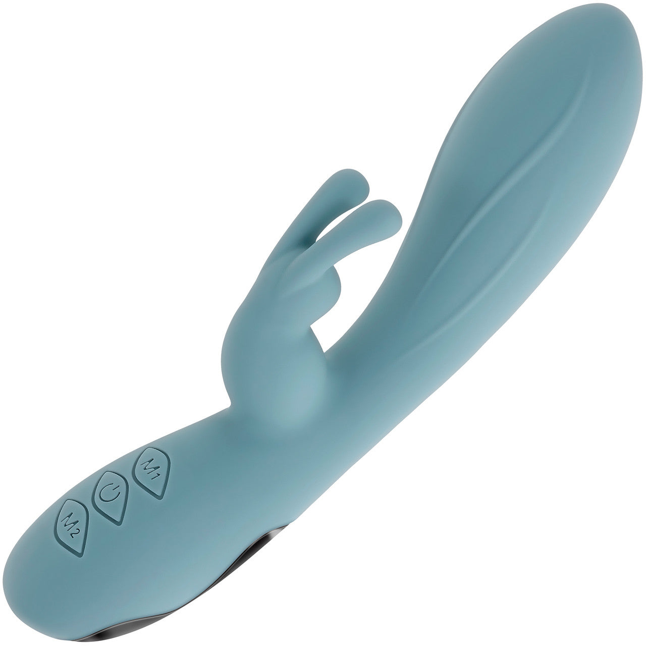 Boss Bunny Rechargeable Waterproof Silicone Rabbit Vibrator By Evolved Novelties - Blue