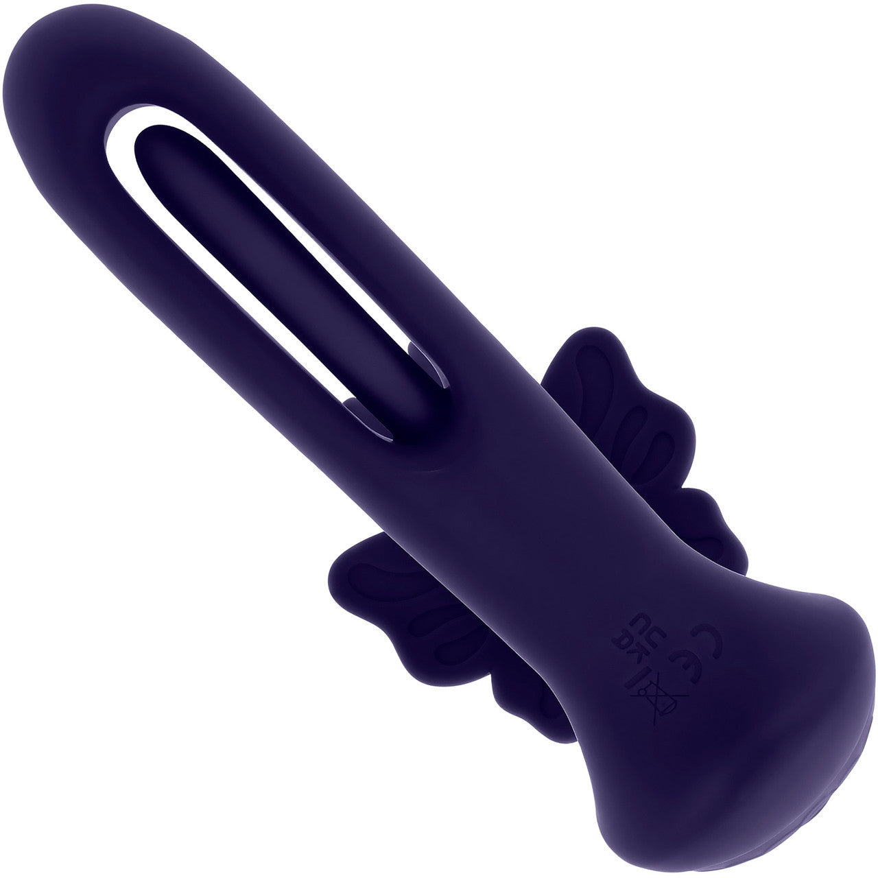 Lord Of The Wings Dual Stimulation Vibrator With Flapping Shaft & Remote By Evolved Novelties