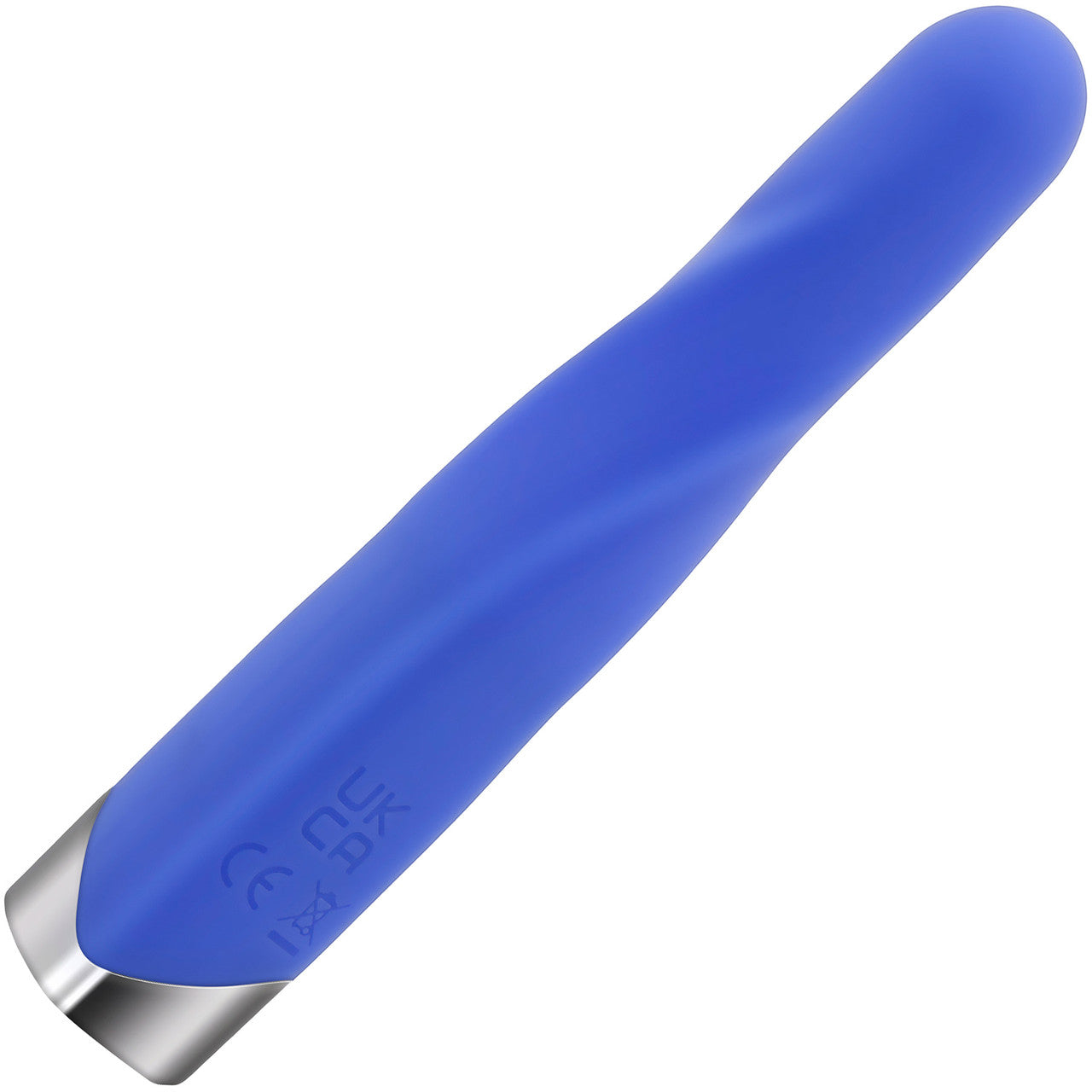 Twisted Temptation Rechargeable Waterproof Silicone Vibrator By Evolved Novelties - Blue