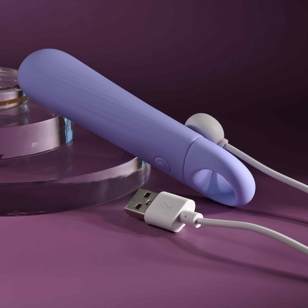 Tart Teaser Rechargeable Waterproof Silicone Wedge Vibrator By Evolved Novelties - Purple