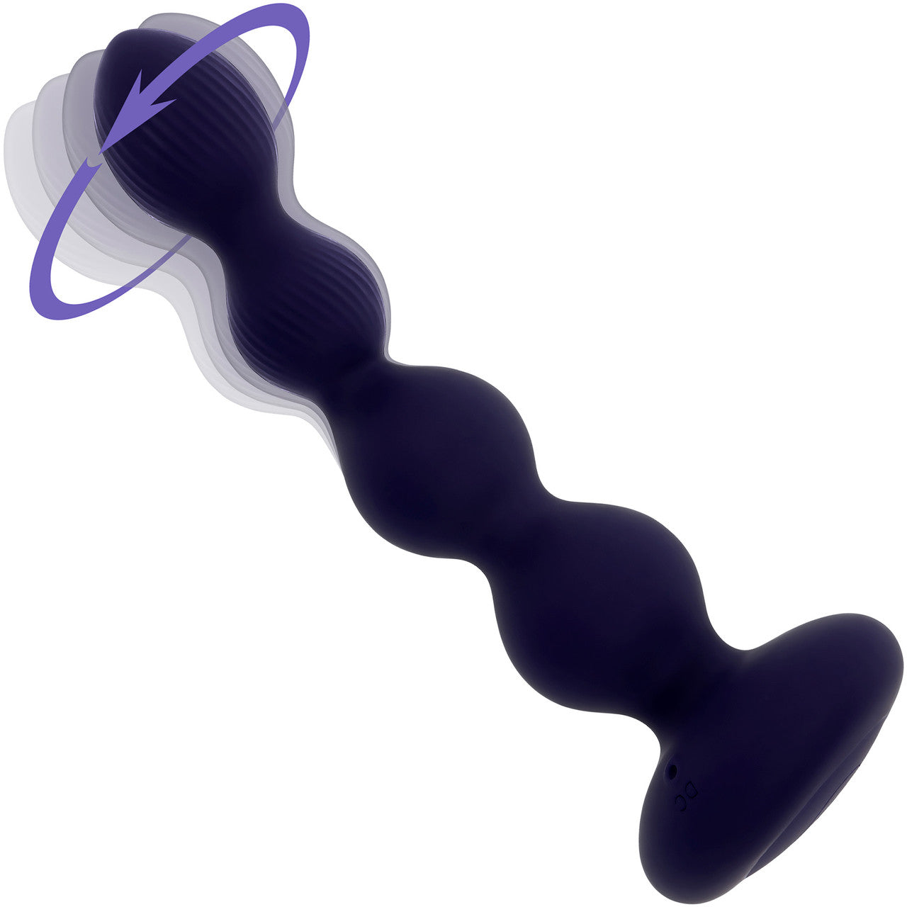 Pleasure Orbit Rechargeable Silicone Twirling, Vibrating Anal Beads With Remote By Evolved Novelties