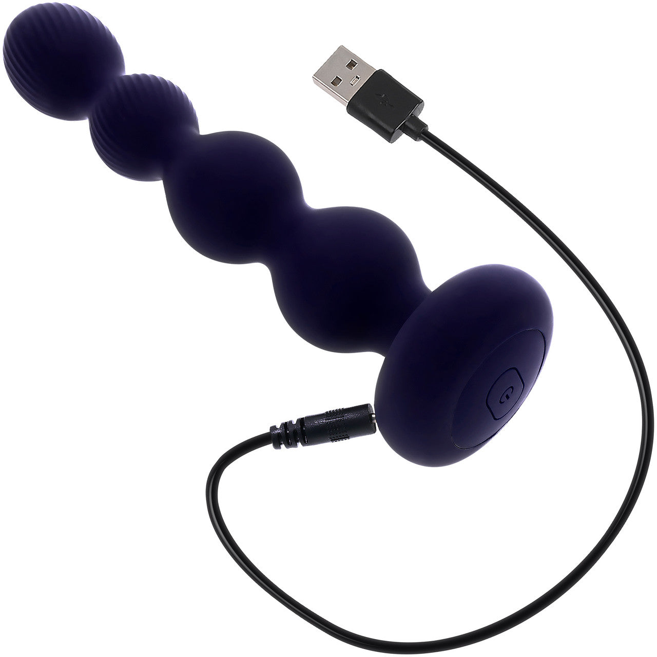 Pleasure Orbit Rechargeable Silicone Twirling, Vibrating Anal Beads With Remote By Evolved Novelties