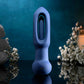 The Flapper Silicone Vibrating Anal Plug With Flapping Shaft & Remote By Evolved Novelties - Blue