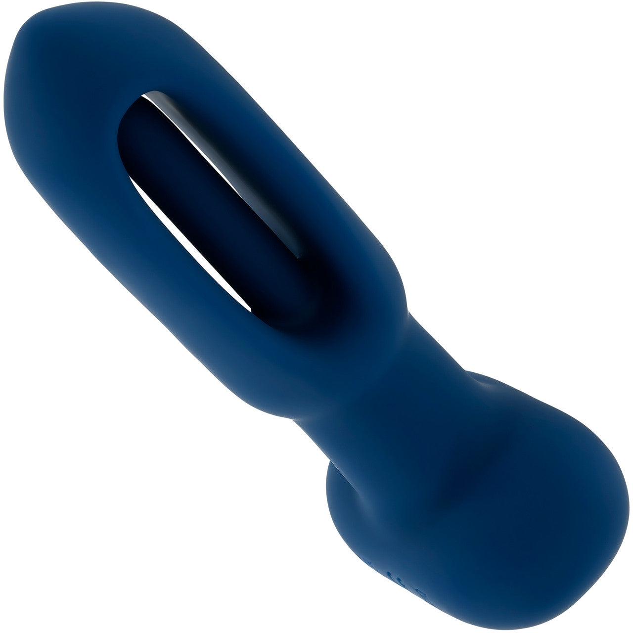 The Flapper Silicone Vibrating Anal Plug With Flapping Shaft & Remote By Evolved Novelties - Blue