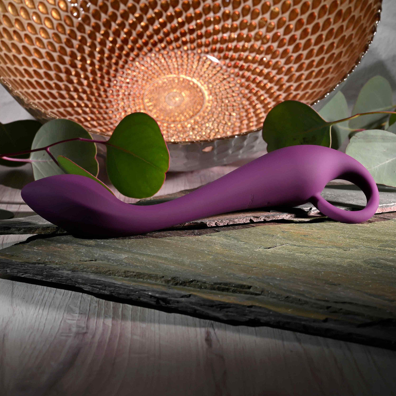 Lochness G Rechargeable Waterproof Silicone G-Spot Vibrator By Evolved Novelties - Purple