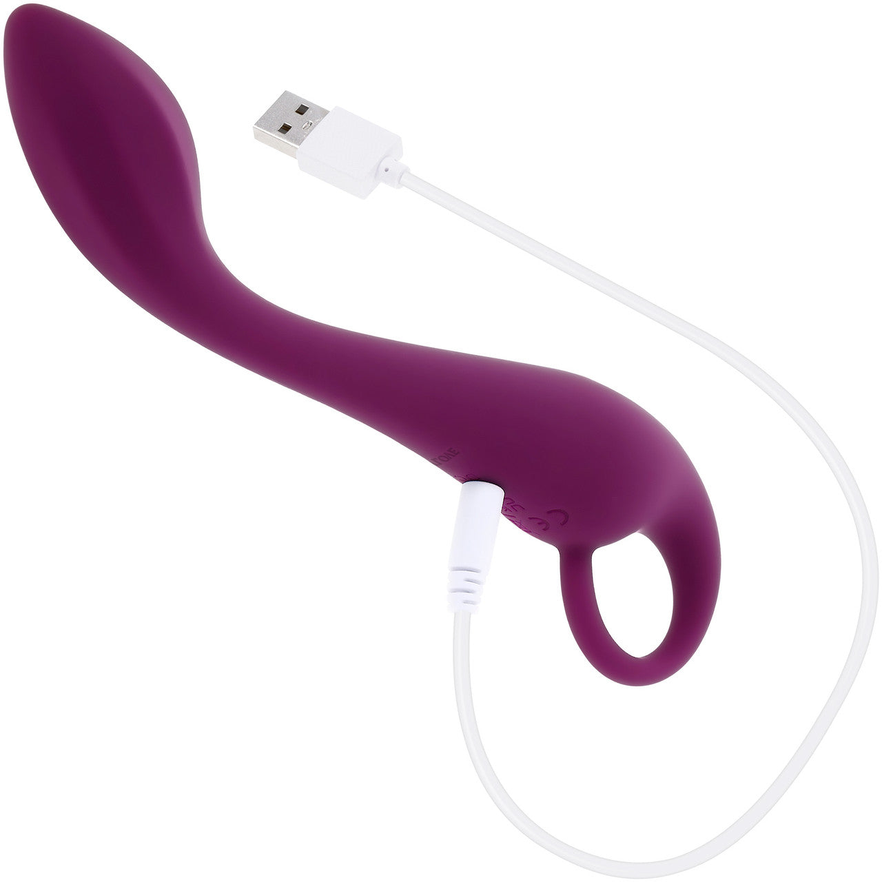 Lochness G Rechargeable Waterproof Silicone G-Spot Vibrator By Evolved Novelties - Purple