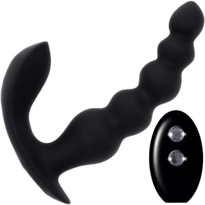 Bead Me Up Rechargeable Silicone Vibrating Anal Beads With Remote By Evolved Novelties