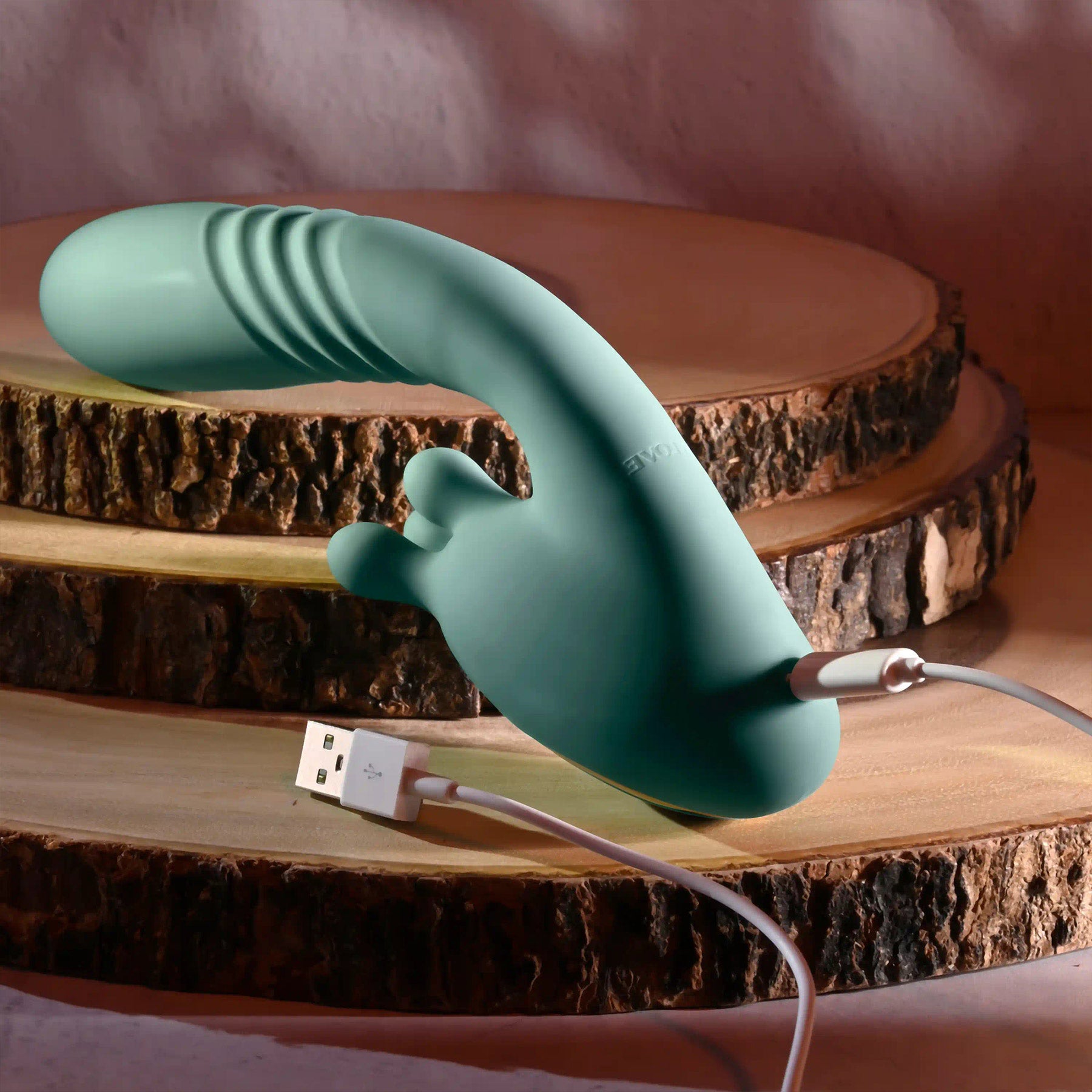 Thrust Into Ecstasy Rechargeable Silicone Rabbit Vibrator By Evolved Novelties