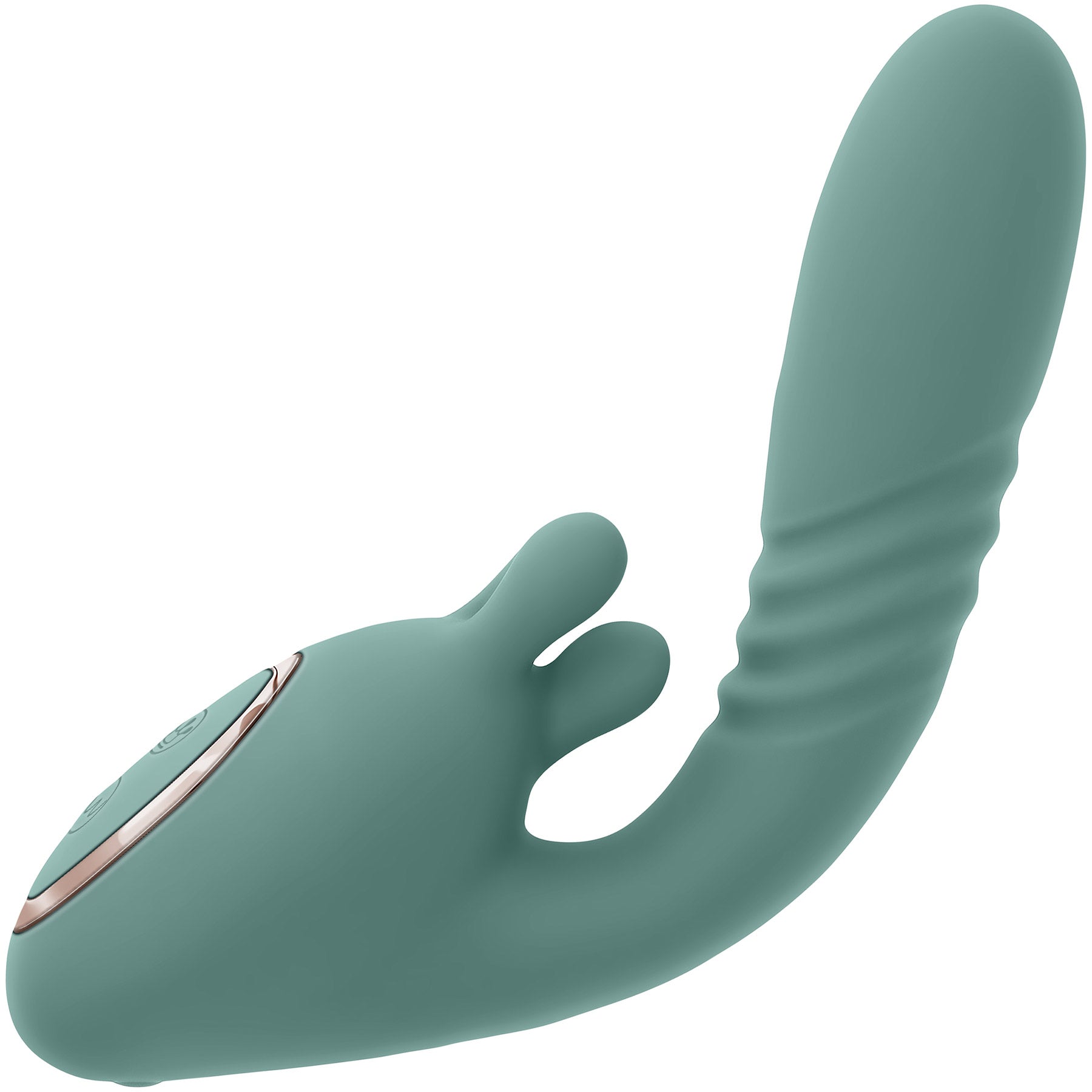Thrust Into Ecstasy Rechargeable Silicone Rabbit Vibrator By Evolved Novelties