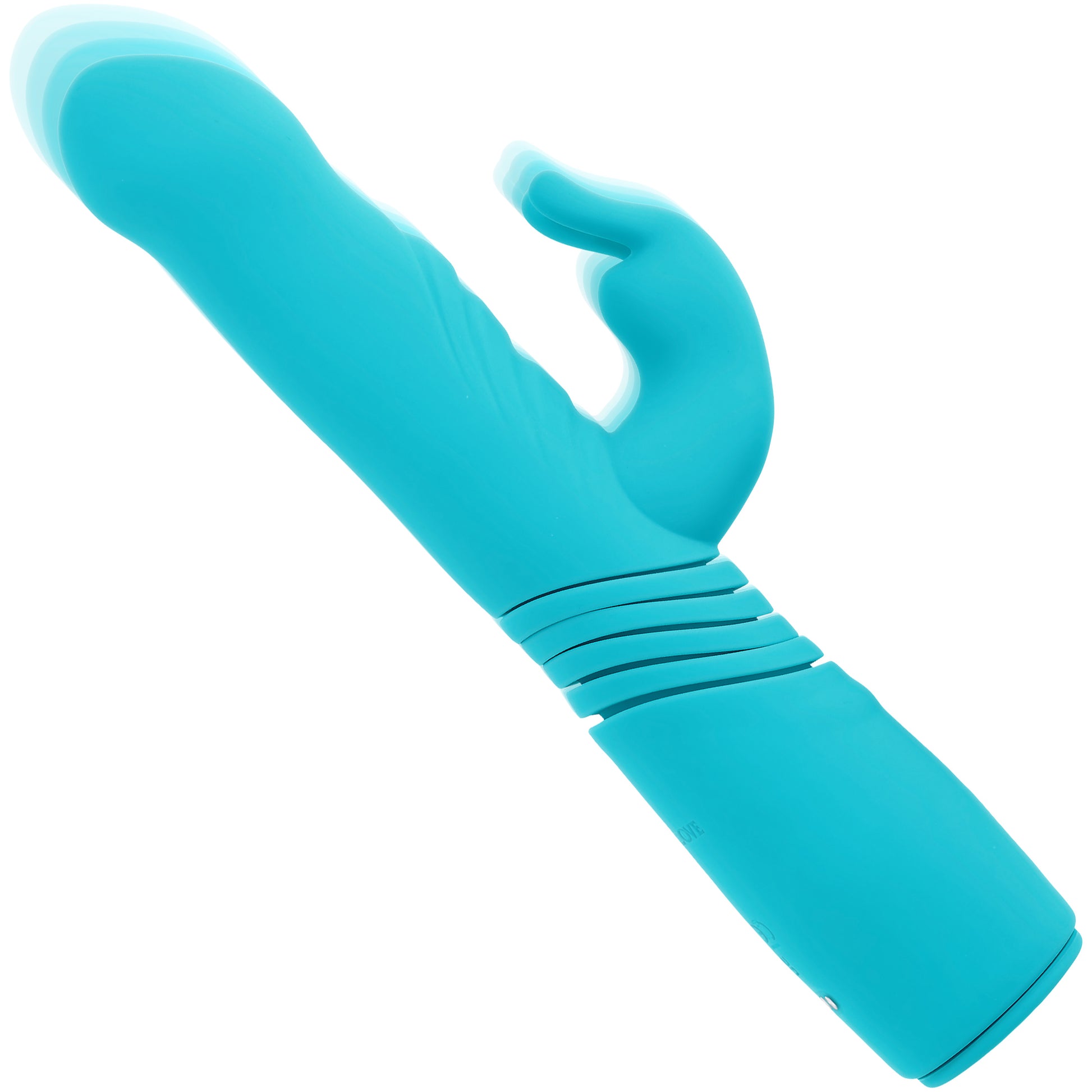 Bunny Hop Rechargeable Silicone Thrusting Rabbit Vibrator By Evolved Novelties