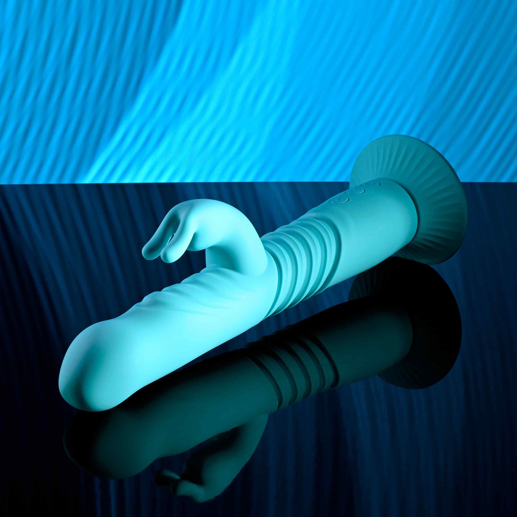 Bunny Hop Rechargeable Silicone Thrusting Rabbit Vibrator By Evolved Novelties
