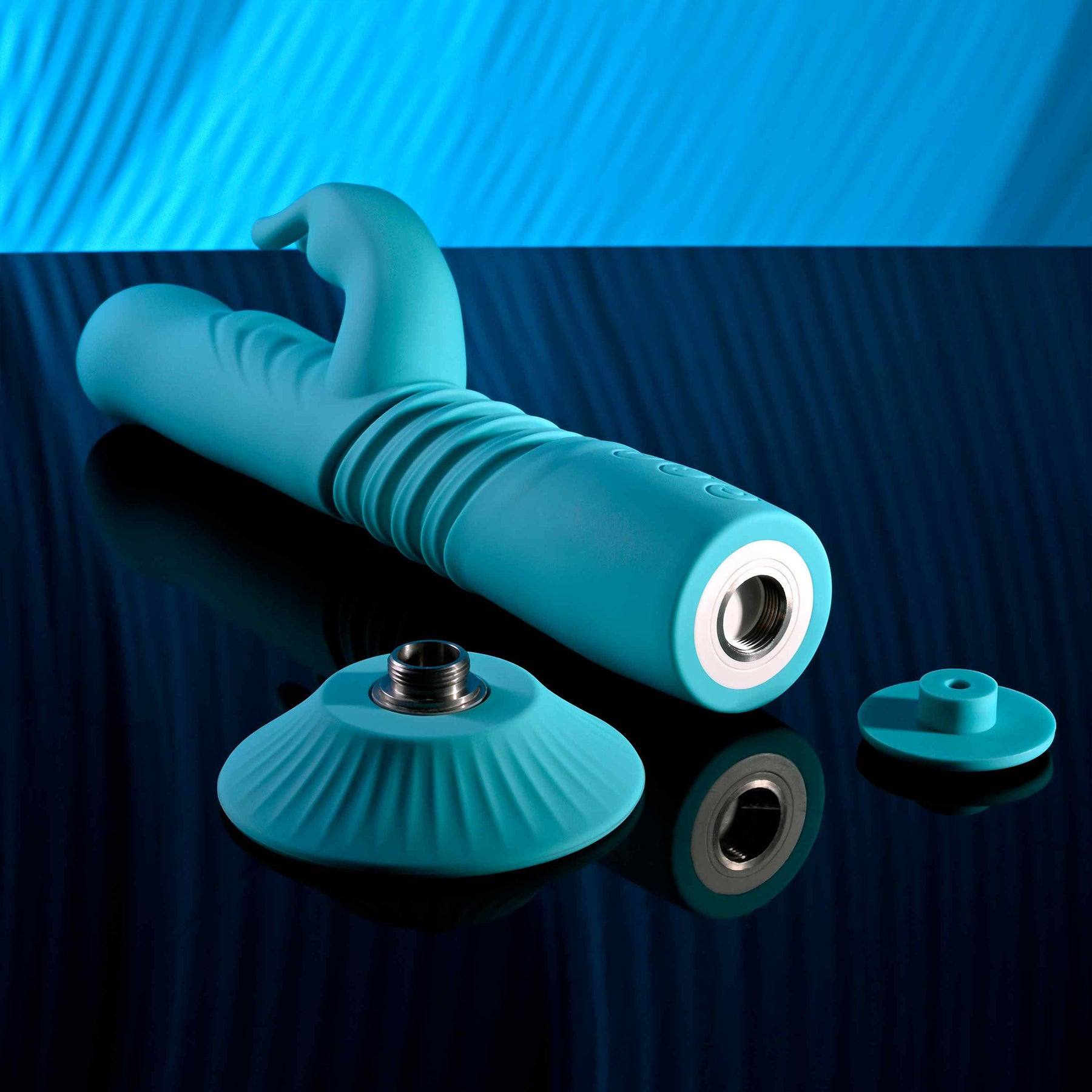 Bunny Hop Rechargeable Silicone Thrusting Rabbit Vibrator By Evolved Novelties