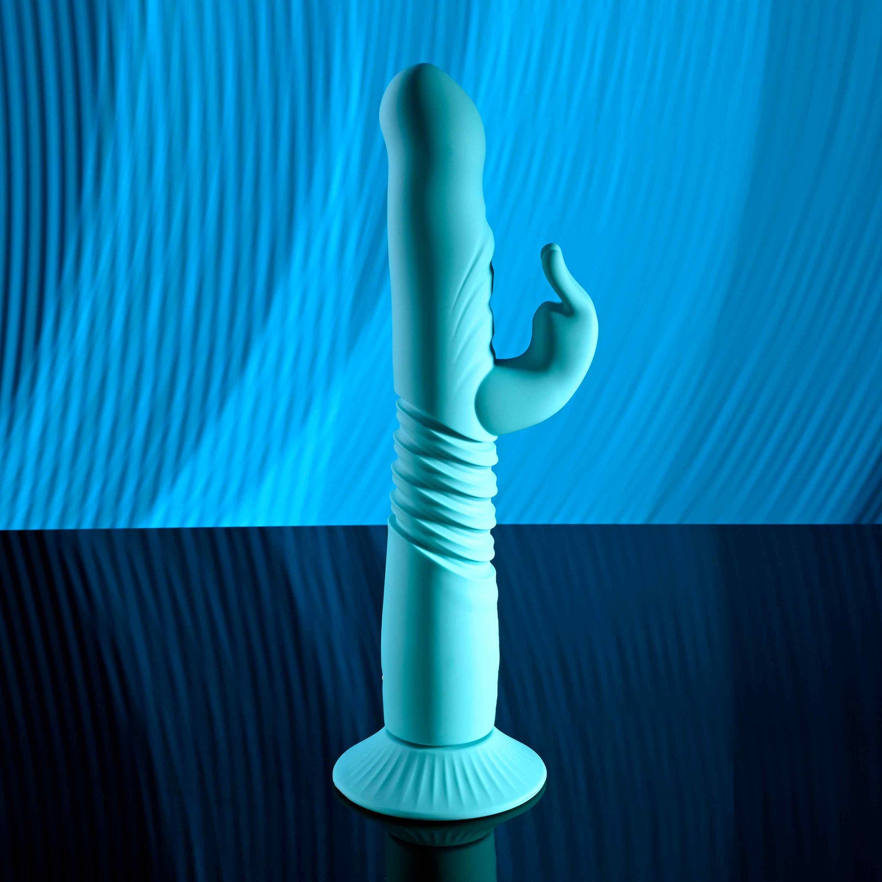 Bunny Hop Rechargeable Silicone Thrusting Rabbit Vibrator By Evolved Novelties