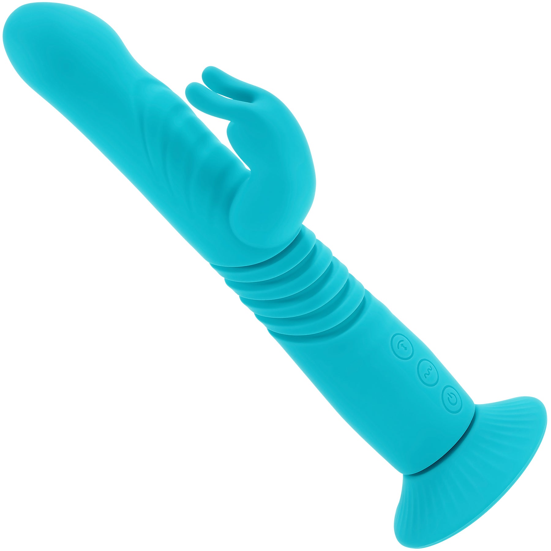 Bunny Hop Rechargeable Silicone Thrusting Rabbit Vibrator By Evolved Novelties