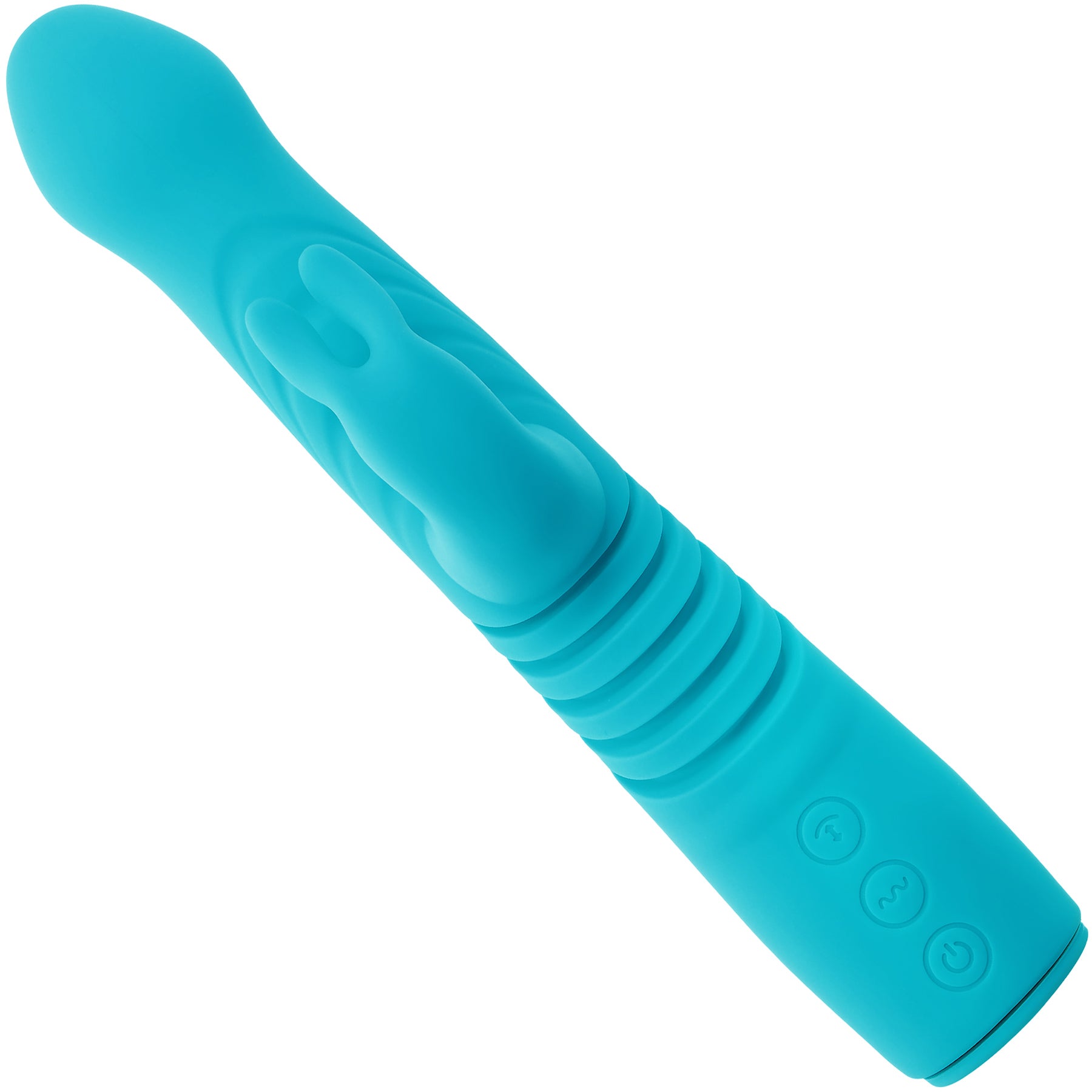 Bunny Hop Rechargeable Silicone Thrusting Rabbit Vibrator By Evolved Novelties