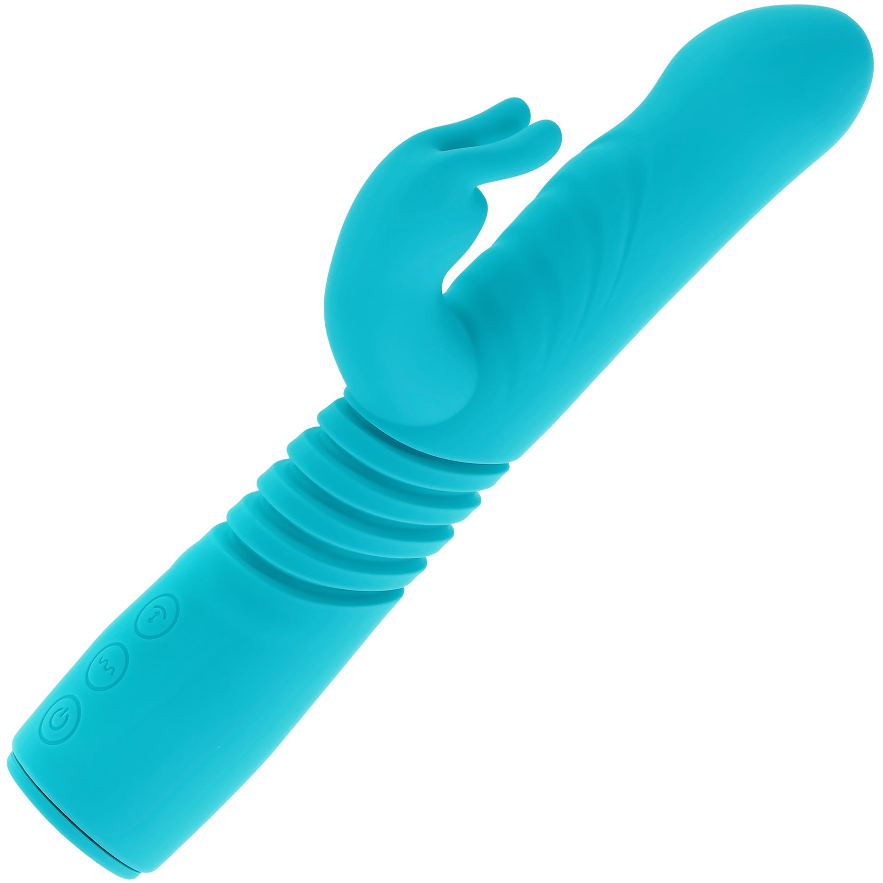 Bunny Hop Rechargeable Silicone Thrusting Rabbit Vibrator By Evolved Novelties