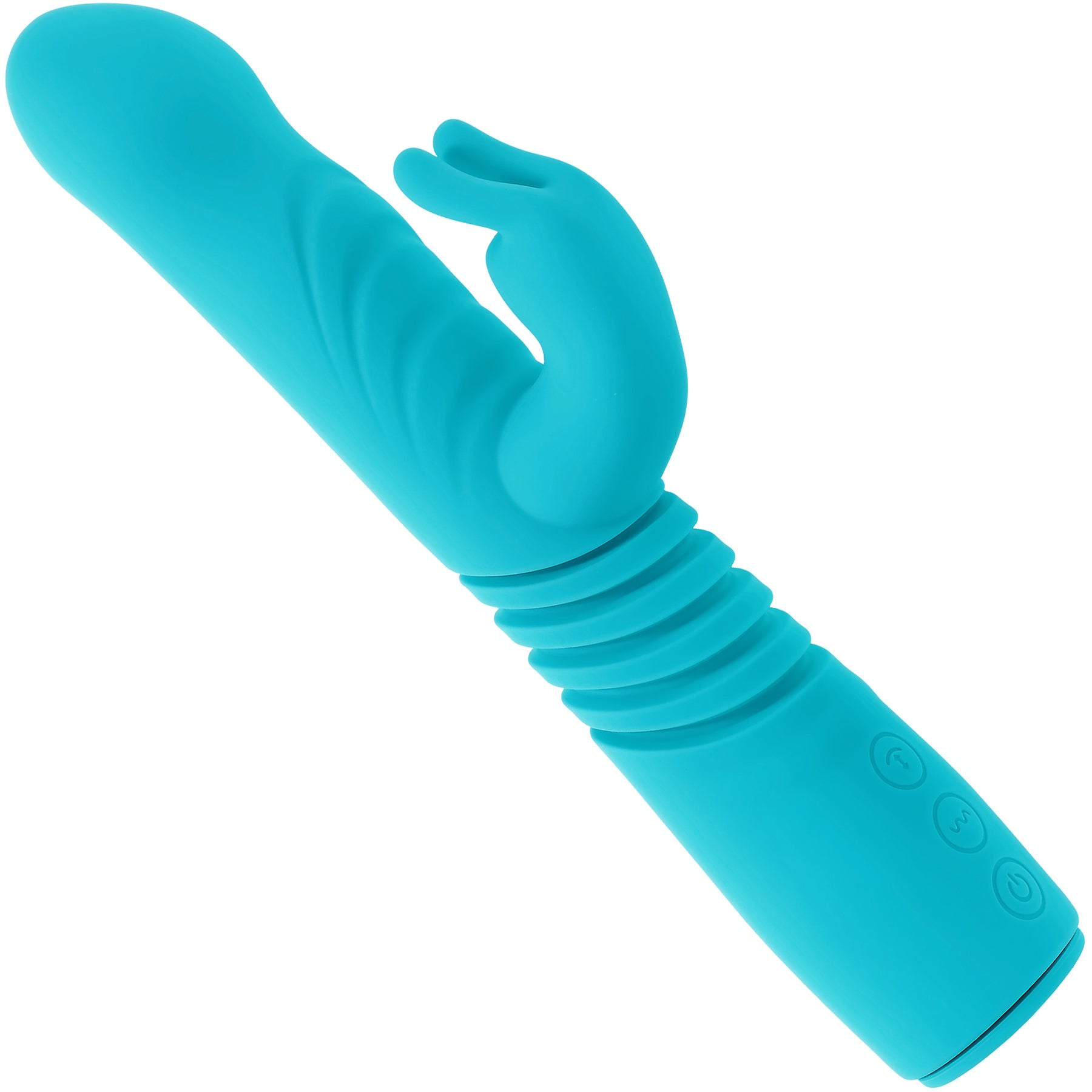 Bunny Hop Rechargeable Silicone Thrusting Rabbit Vibrator By Evolved Novelties