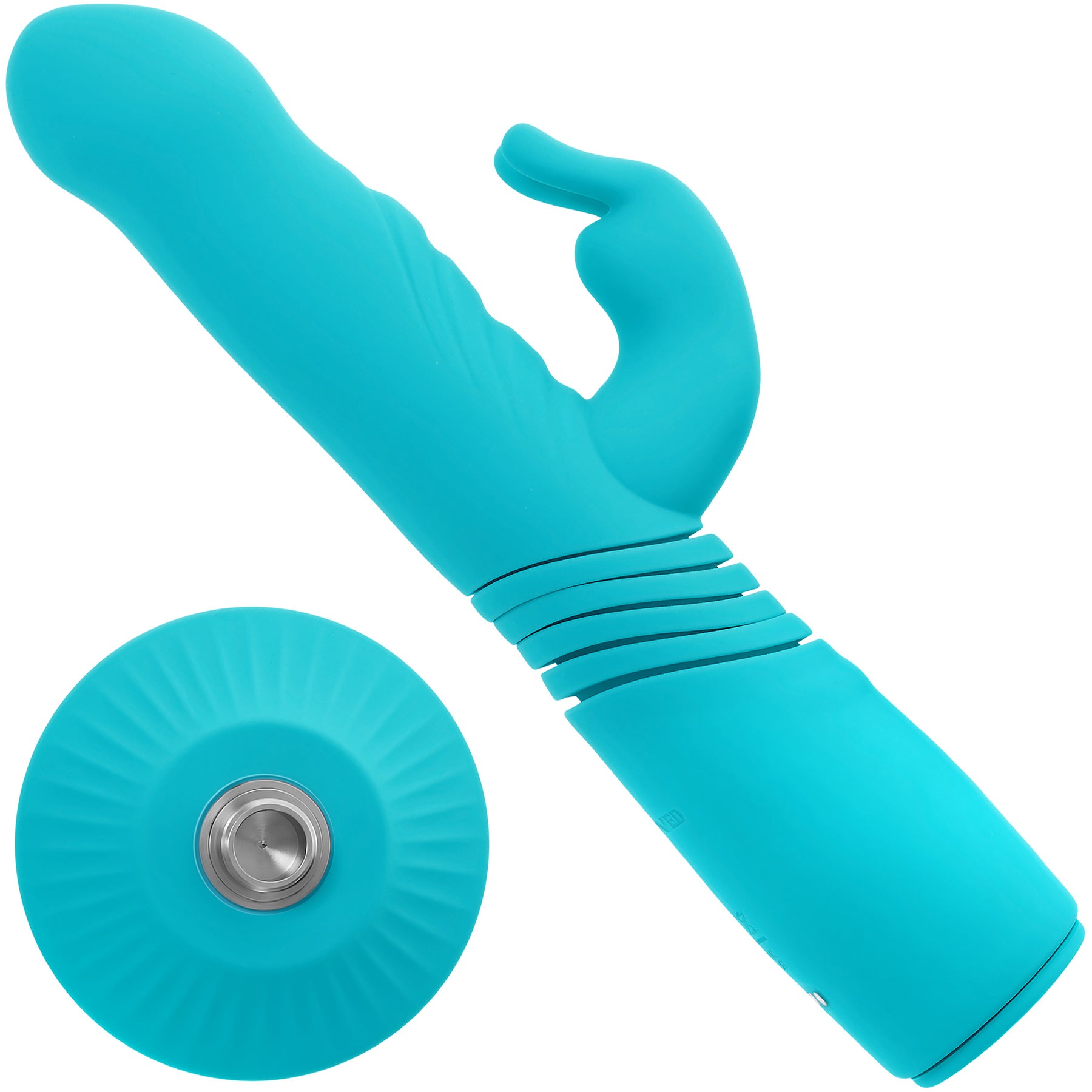 Bunny Hop Rechargeable Silicone Thrusting Rabbit Vibrator By Evolved Novelties