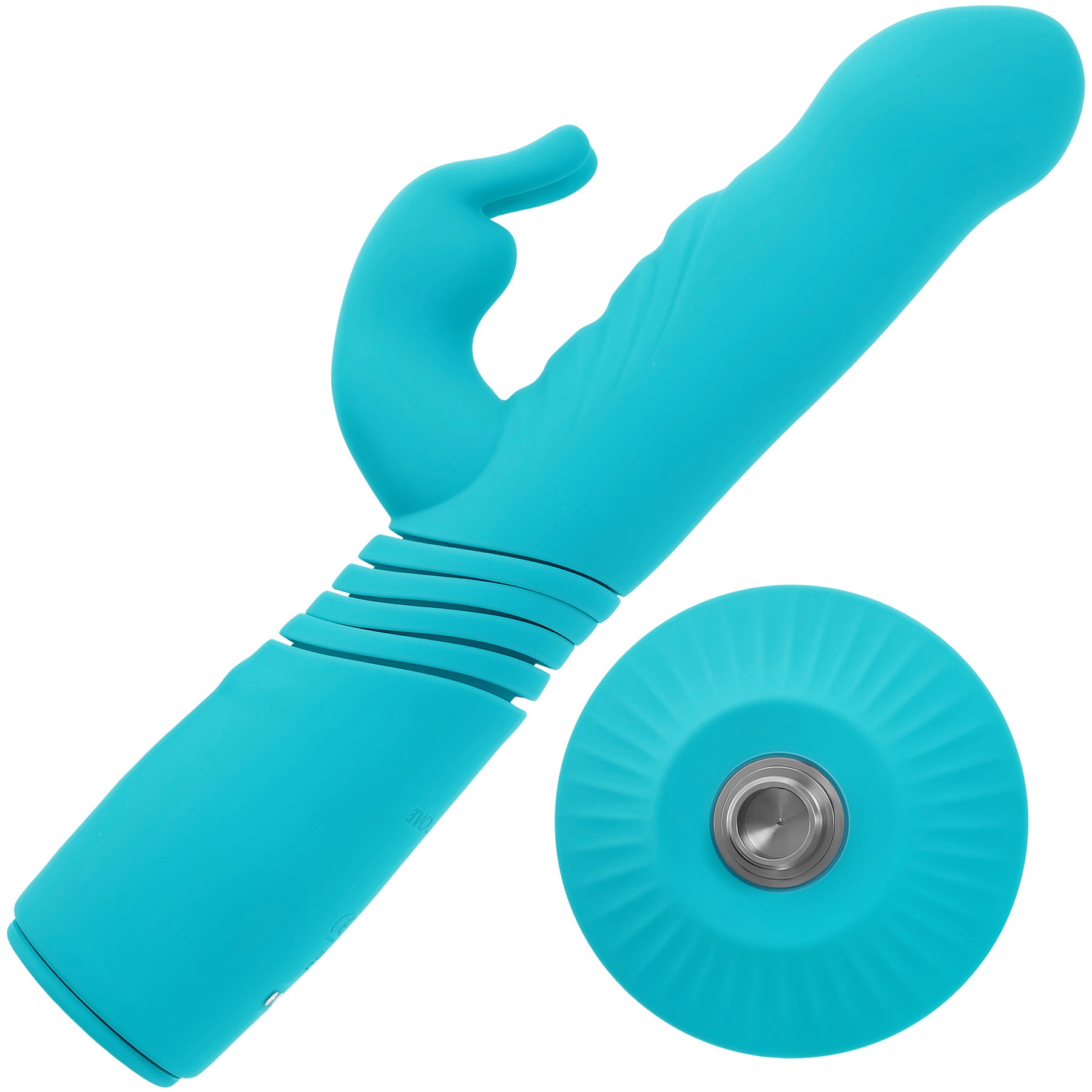 Bunny Hop Rechargeable Silicone Thrusting Rabbit Vibrator By Evolved Novelties
