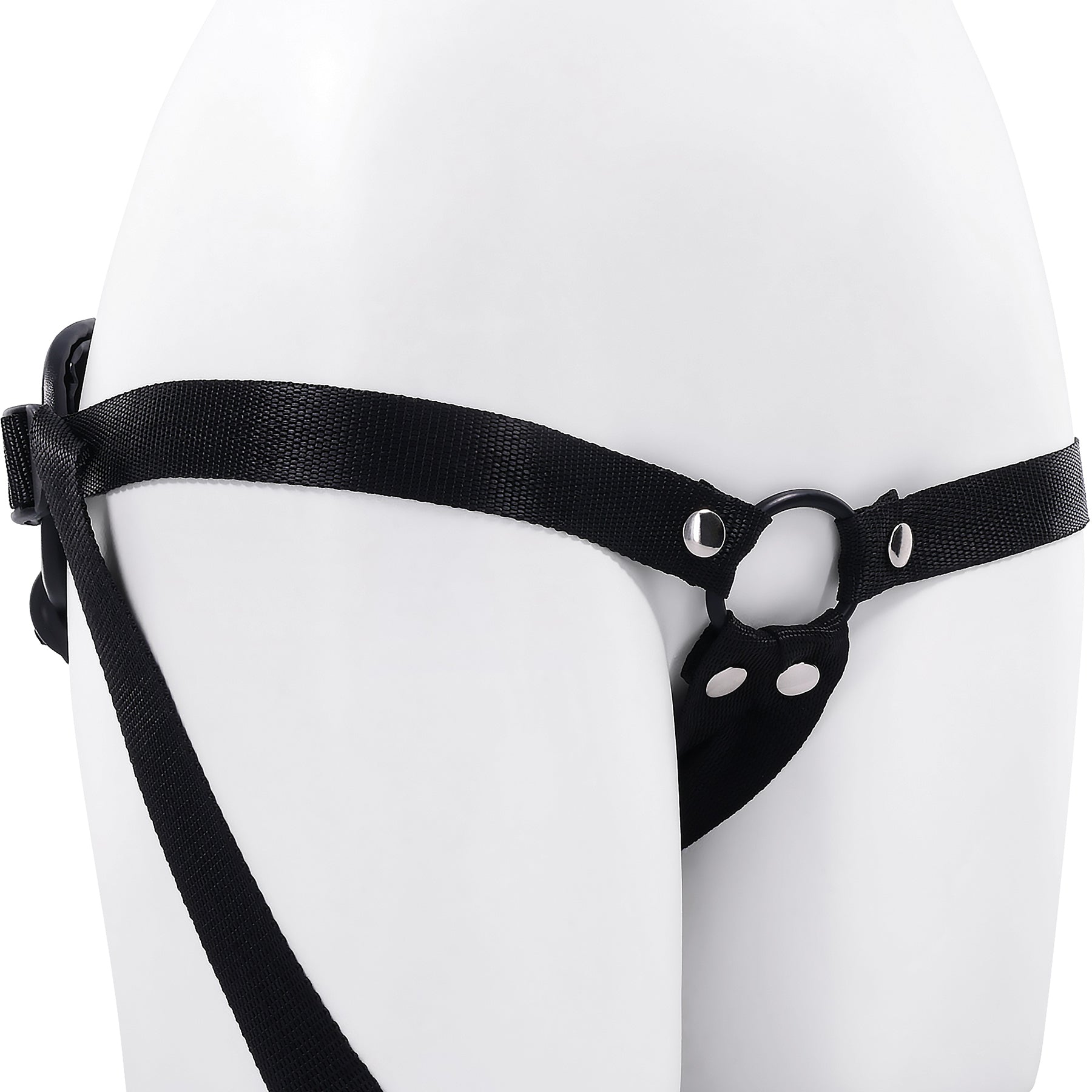 Giving Vibes Rechargeable Silicone Triple Stimulation Strap-On Vibrator By Evolved Novelties