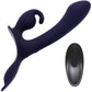 Giving Vibes Rechargeable Silicone Triple Stimulation Strap-On Vibrator By Evolved Novelties