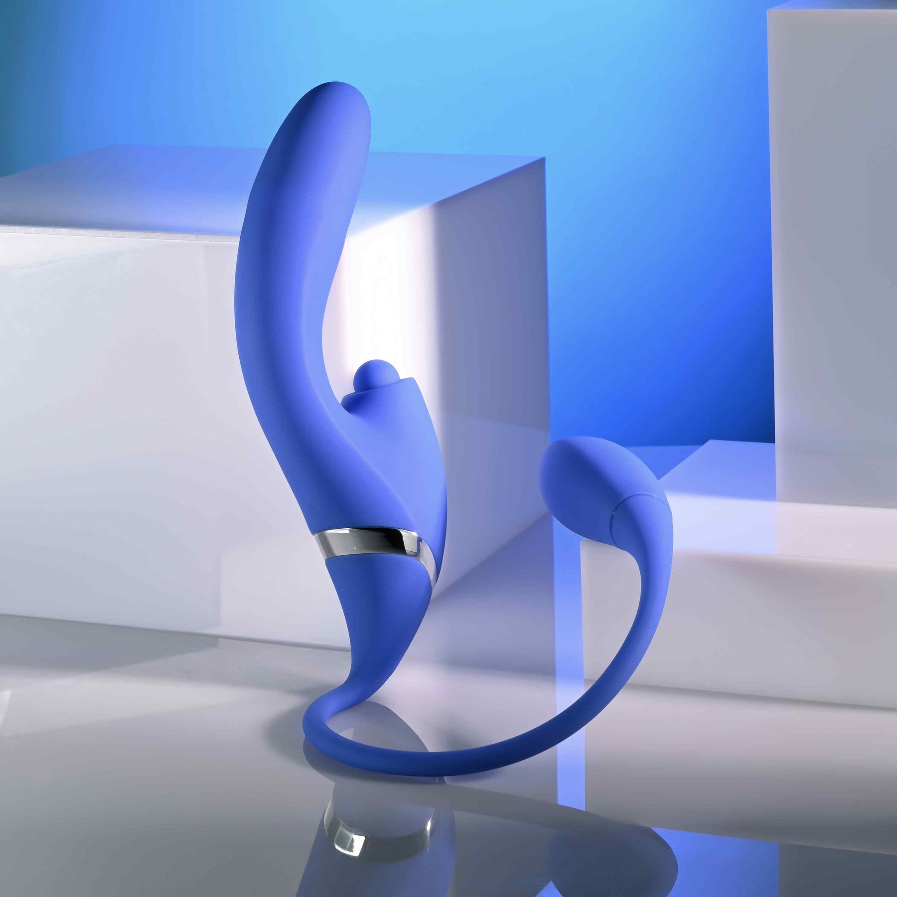 All In Rechargeable Silicone Triple Stimulation Vibrator By Evolved Novelties