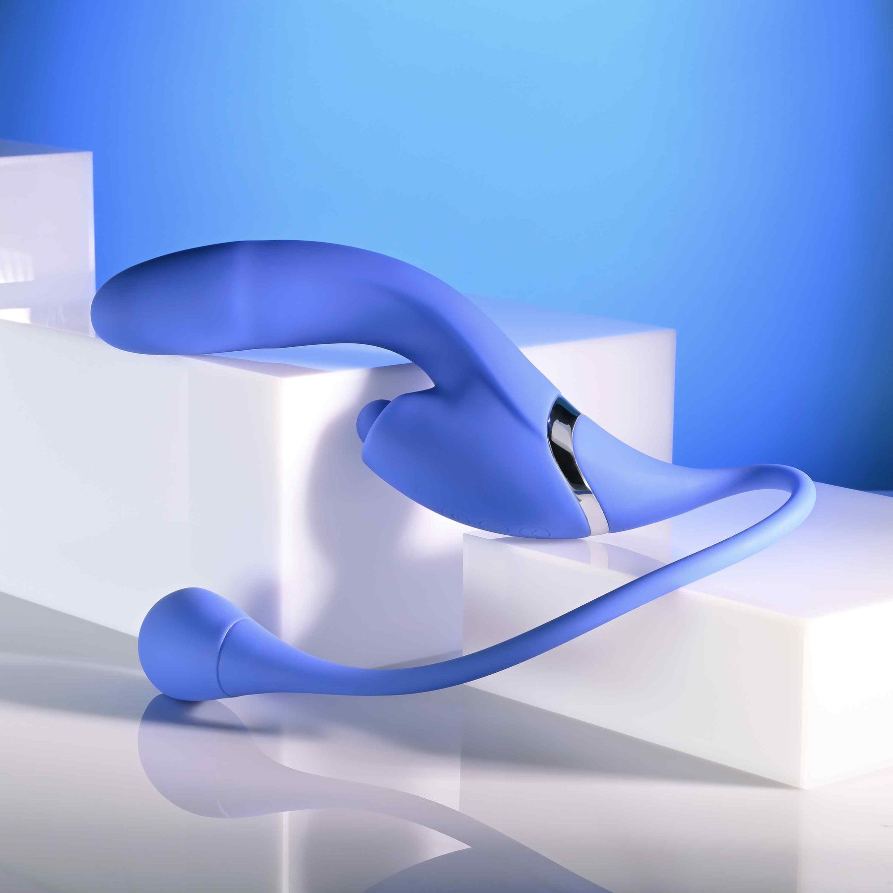 All In Rechargeable Silicone Triple Stimulation Vibrator By Evolved Novelties