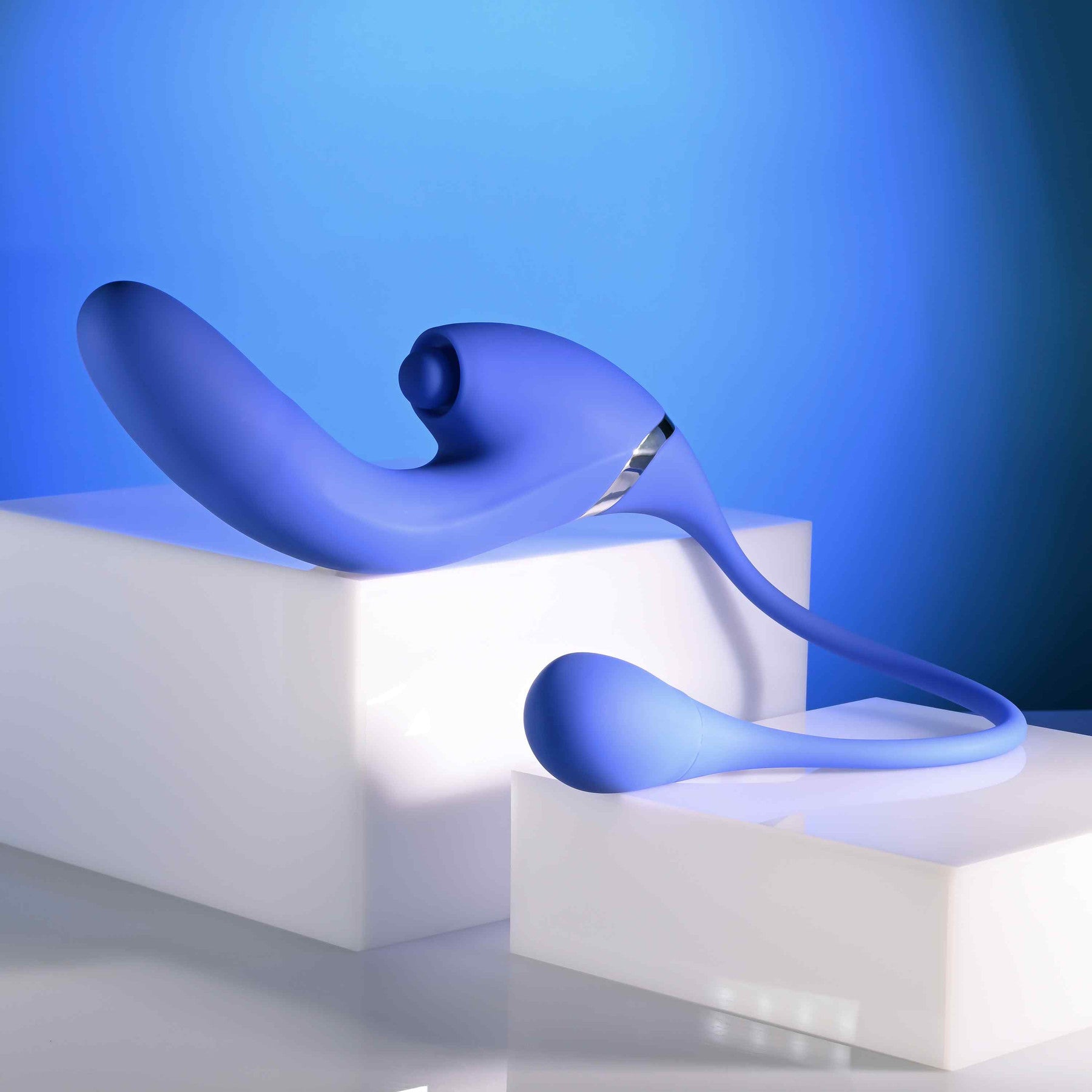 All In Rechargeable Silicone Triple Stimulation Vibrator By Evolved Novelties