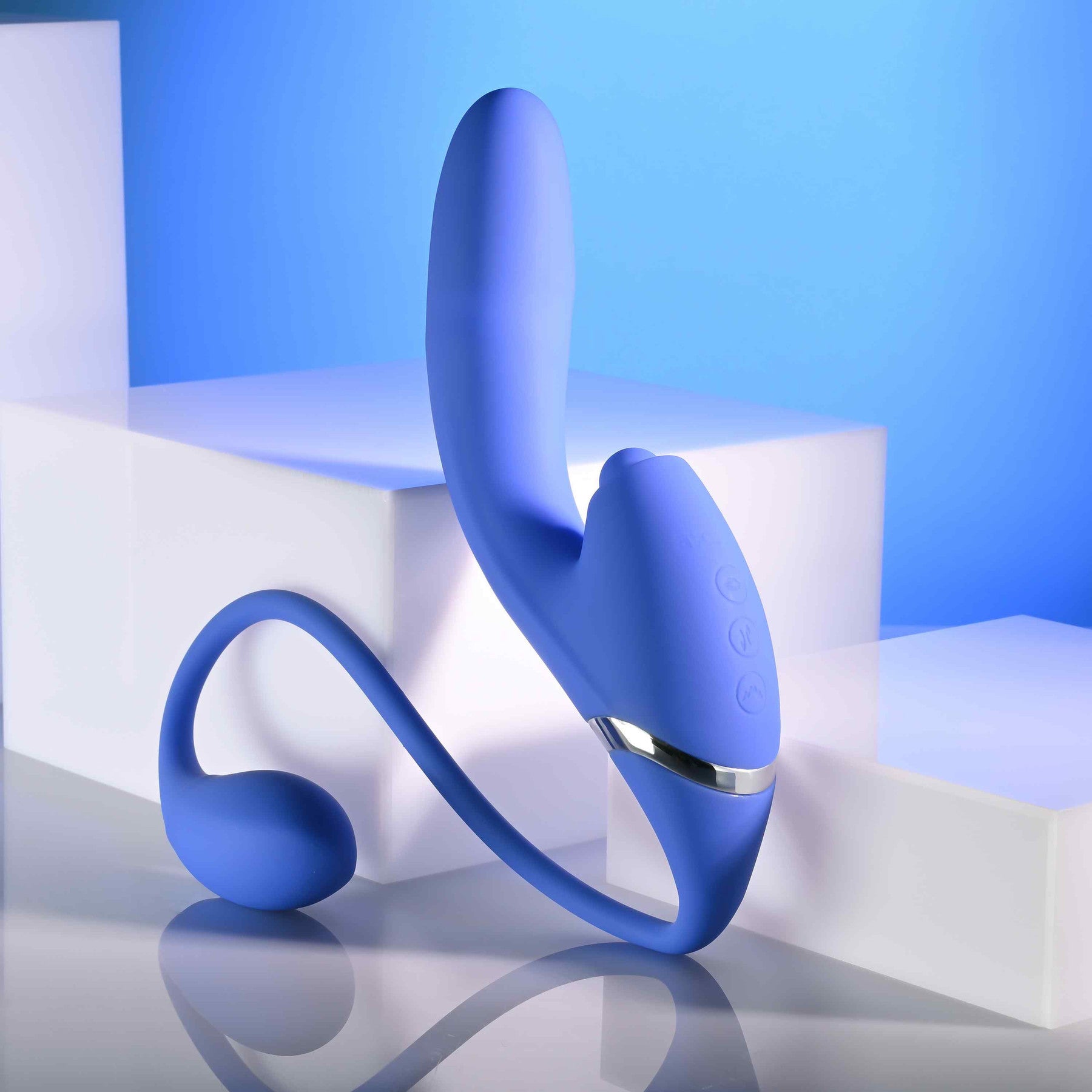 All In Rechargeable Silicone Triple Stimulation Vibrator By Evolved Novelties
